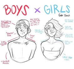 two people with different expressions on their faces and the words boys x girls above them