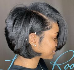 Bob Transformation, Natural Hair Bob Cut, Natural Hair Bob, Relaxed Hairstyles, Pressed Natural Hair, Short Black Hair, Silk Press Natural Hair, Meagan Good