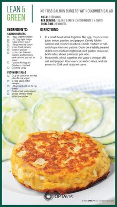 a menu for a restaurant with cucumbers on the side and information about it