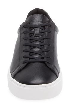 A rich leather upper and padded collar lend luxe elements to a low-profile sneaker grounded by a durable cupsole for street-savvy appeal. Removable, cushioned insole with arch support   Leather upper/synthetic and textile lining/rubber sole   Imported   Hugo Boss/BOSS/HUGO has received the Fair Labor Association accreditation, which signifies that the company has effective systems and procedures in place to successfully uphold fair labor standards throughout its supply chains, including strategi Modern Leather Skate Shoes With Textured Sole, Classic Leather Skate Shoes, Classic Leather Skate Shoes With Perforated Toe Box, Classic Leather Skate Shoes With Textured Sole, Classic Low-top Leather Skate Shoes, Classic Leather Low-top Skate Shoes, Custom Leather Low-top Sneakers With Cushioned Footbed, Classic Low-top Synthetic Skate Shoes, Classic Leather Skate Shoes With Round Toe