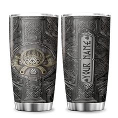 PRICES MAY VARY. Personalized Viking Gifts For Men: Can you think of a more manly way to drink your morning coffee or afternoon water? No! This tumbler can be customized with his real name or his Viking name and holds 20 ounces. Viking Themed Gifts: FRONT SIDE comes with 9 Viking Norse Symbol Design Options, you can pick the style that you love. In BACK SIDE, you can be personalized the tumbler with Your Name. Click “Customize it” now button to surprise your Vikings or just for yourself with thi Viking Lifestyle, Viking Names, Women Viking, Viking Gifts, Scandinavian Culture, Viking Tumbler, Vikings Gifts, Norse Symbols, Viking Culture