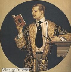 a painting of a man in a suit holding a book and looking at the viewer