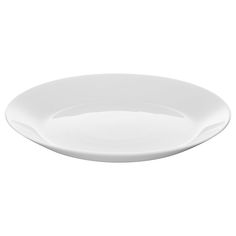 an empty white plate on a white background