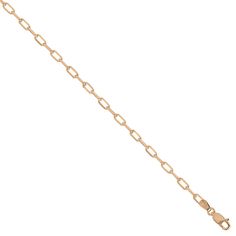 The perfect layering link for a finishing touch with your favorite outfit. This pleasing chain necklace will not only enhance your outfit, but also give additional shine and texture to your neck. Wear one of these and let every eye gaze at you. Product Information Metal Type: 14K Metal Weight: 9.5g -16” | 10.5g- 18” | 11.5g- 20” | 12.5g- 22” | 13.5g-24”. Metal Width: 3.5mm Guage: 100 SKU:LFORZ-100-3.5 Rose Gold Adjustable Chain Link Necklace, Adjustable Rose Gold Chain Link Necklace, Rose Gold Link Necklace With Paperclip Chain, Rose Gold Necklace With Paperclip Chain Link, Rose Gold Chain Necklace With Oval Links, Rose Gold Link Chain Necklace With Paperclip Chain, 14k Gold Rose Gold Chain Link Necklace, Rose Gold Link Chain Bracelet, 14k Rose Gold Chain Link Necklace