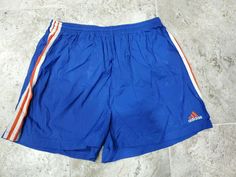 VINTAGE 1990'S ADIDAS NYLON SOCCER SHORTS MEN'S SIZE XL GREAT COLORWAY!!!. Shipped with USPS First Class Package (2 to 3 business days). Very nice colorway pair of 1990's Adidas soccer shorts in men's size XL. THESE ARE THE ONLY SHORTS IN THIS COLORWAY FOR SALE ON EBAY!!! The shorts have a drawstring and pockets. Made of 100% nylon, these shorts look great. No real issues to report other than some minor dirtiness and wrinkling from being in storage. Please keep in mind older shorts like these ru Adidas Sports Nylon Shorts, Adidas Nylon Sports Shorts, Adidas Sporty Nylon Shorts, Adidas Casual Shorts For Sports Events, Casual Adidas Shorts For Sports Events, Adidas Summer Streetwear Athletic Shorts, Adidas Soccer Shorts, Soccer Shorts, Adidas Soccer