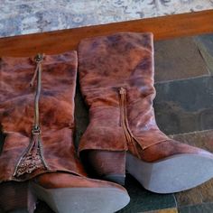 Brand Is Southern Fried Chick's (A Great Boutique) Size 6 Dark Brown Knee Boot With Beautiful Detail On The Side. New Never Worn. Brown Knee Boots, Style Bundle, Funky Shoes, Knee Boot, Dark Brown Color, 2024 Fashion, Marc Fisher, Fall 2024, On The Side