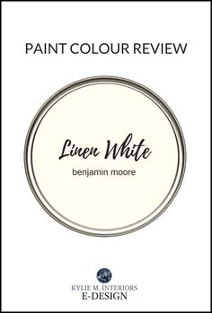 the front cover of paint color review, with an image of a white circle on it