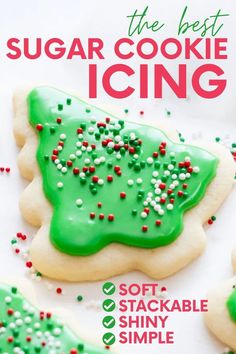 the best sugar cookie icing soft, stackable, shiny, and simple book