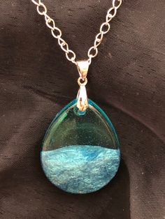 Beautiful Aqua ocean blue oval pendant. Oval Necklace, Oval Pendant, Ocean Blue, Blue Ocean, Pendant Necklaces, Necklace Etsy, Jewelry Necklace Pendant, Handmade Items, Jewelry Necklaces