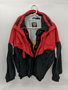 Vintage 90s Winston Racing Red Black Windbreaker Jacket Lined Size Large Small tear on one armpit. Overall good condition. Vintage Black Windbreaker For Outdoor Activities, Red Nylon Track Jacket For Streetwear, Red Nylon Streetwear Windbreaker, Red Nylon Windbreaker For Streetwear, 90s Black Windbreaker For Outdoor Activities, 90s Style Black Windbreaker For Outdoor Activities, Red Urban Windbreaker For Streetwear, Retro Black Windbreaker For Outdoor Activities, Urban Style Red Windbreaker For Sports