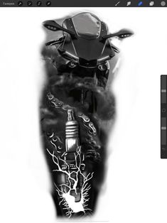 Motor Bike Tattoo, Yamaha Tattoo, Motocross Tattoo, Tattoos Half Sleeve, 13 Tattoo, Mechanic Tattoo, Sublimacion Ideas, Bike Tattoos