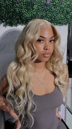 Blonde Weave, Hair Lookbook, Birthday Hairstyles, Lace Fronts, Blonde Lace Front Wigs, Birthday Hair, Hair Laid, 17th Birthday, Curly Wig