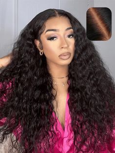 PRICES MAY VARY. 1.Glueless Lace Front wig Human Hair material: UNICE First Ever Pre Everything Glueless Frontal Wig upgrade 13X4 hd lace front wig 100% virgin human hair, collect from young girl donors. No shedding no tangle can be restyled . 2. Glueless Lace Front Wig Features: UNICE Glueless Frontal Wig Water Wave pre cut 13X4 hd lace glueless wig human hair pre plucked natural hairline 30 seconds to wear, quick and easy, no skills needed, beginner friendly. Pre Bleached Invisible Bye Bye Kno Glueless Frontal Wig, Water Wave Lace Front Wig, Water Wave Wig, Best Lace Front Wigs, Curly Lace Frontal, Best Hair Dye, Curling Hair With Wand, Hair Textures, Lace Front Wigs Human Hair