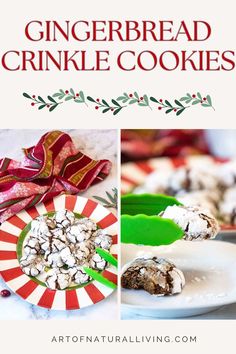 Gingerbread Crinkle Cookies Dinner For Christmas, Gingerbread Crinkle Cookies, Christmas Meals, The Best Cookies, Cookie Ball, Best Cookies, Crinkle Cookies