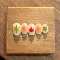 Tomato girl Tomato Nails Art, Tomato Nail Art, Toadstool Nails, Guy Nail Designs, Tomato Nails, Apple Nails, Tomato Girl, Punk Nails