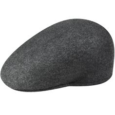 a close up of a gray hat on a white background with clipping for text