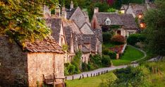 an image of a village with lots of houses