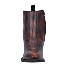 Closure Type: ZipperBoot Shaft Height: 7 InchesShoe Heel Height: 1 1/4 InchesUpper/Outer Base Material: 100% LeatherShoe Lining Material: PolyesterSole Material Content: 100% RubberCalf Width: RegularToe Type: Closed ToeHeel Style: Block HeelCountry of Origin: Imported Heel Cowboy Boots, Cowboy Boots Brown, Boots Cowboy, Boots Brown, Brown Boots, Riding Boots, Cowboy Boots, Block Heels, Heel Height