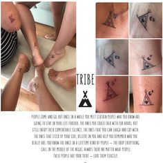 a collage of pictures showing different types of tattoos on people's legs and feet