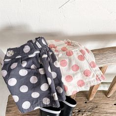 Add a playful touch to your little girl's summer wardrobe with our Girls Polka Dot Shorts! 🌸👧 Perfect for girls aged 1-6 years, these casual shorts are crafted from soft, breathable cotton, ensuring comfort during all her sunny adventures. The cheerful polka dot pattern adds a fun and stylish element, making these shorts a standout piece. Designed with a loose fit and an elastic waist, they provide easy wear and a comfortable fit that stays true to size. Whether she's playing at the park, having a picnic, or just lounging at home, these mid-rise shorts will keep her looking cute and feeling great all summer long! ☀️🌼 Specifications: Season: Summer Age Range: 1-6 years Gender: Girls Material: Cotton Item Type: shorts Fit: Fits true to size, take your normal size Style: Casual Closure Typ Shorts Korean, Baby Boutique Clothing, Polka Dot Shorts, Mid Rise Shorts, Cotton Trousers, Romper Outfit, Girls Blouse, Loose Shorts, Polka Dot Pattern