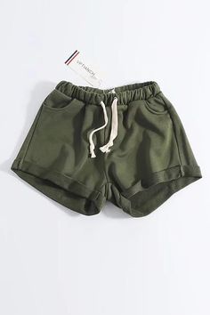 Trendy Solid Color Drawstring Shorts, Khaki Drawstring Bottoms Short Length, Khaki Drawstring Bottoms Of Short Length, Khaki Short-length Bottoms With Drawstring, Green Stretch Shorts With Drawstring, Pleated Maxi Skirt, Loose Jeans, Pleated Maxi, Loose Pants