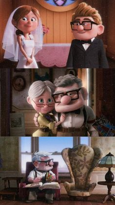 the wedding scene is shown in this animated movie, and it looks like they are getting married