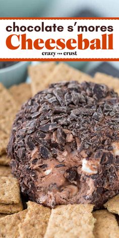 Want more easy game day food? Here's one of the best football appetizers and desserts! This simple tailgating recipe is a sweet dip for parties. Delicious and fun to eat, this Chocolate S’mores Cheeseball is sure to be a hit! Baseball Recipes, Tailgate Desserts Easy, Best Football Appetizers, Easy Game Day Food, Dip For Parties, Tailgate Desserts, Sweet Dip, Dessert Dip Recipes