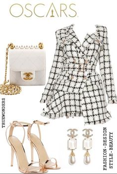 Chanel Classy Outfit, Chanel Outfit Dress, Chic Chanel Outfit, Chanel Outfit Inspiration, Chanel Outfits Women Fashion, Expensive Designer Outfits, Luxury Fashion Outfits Polyvore, Chanel Ambassador Outfit, Outfit Inspo Luxury