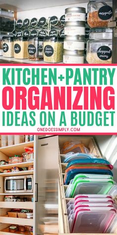 kitchen pantry organization ideas on a budget