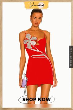 Sexy Flowers Women Dress Bandage Bodycon New Elegant Diamond Party Evening Club Mini Dresses Summer Clothes Chic Party Mini Dress With Bandage Details, Flirty Bandage Party Dress, Glamorous Summer Bodycon Dress For Holiday Party, Glamorous Bandage Party Dress, Party Bandage Backless Dress, Backless Bandage Party Dress, Cocktail Bandage Bodycon Mini Dress, Party Bandage Bodycon Dress With Spaghetti Straps, Mini Length Bandage Dress For Club And Party Season