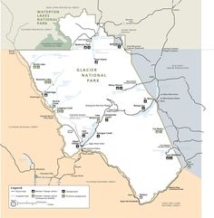 a map of the glacier national park