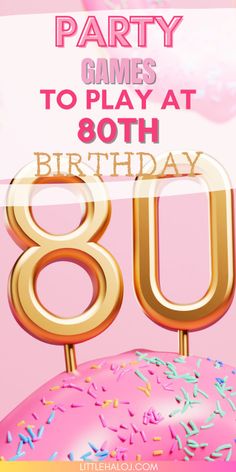 a birthday card with the number 80 on it