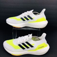 Adidas Ultraboost 21 Fy0377 Sneakers Cloud White Core Black Solar Yellow Size 9 Brand New Without Box S2 Adidas Yellow Running Shoes For Streetwear, Adidas Yellow Sneakers For Light Sports, Yellow Adidas Sneakers For Light Sports, White Adidas Sneakers For Marathon, Yellow Athleisure Running Shoes With Air Max Cushioning, Yellow Athleisure Running Shoes With Air Cushioning, Yellow Athleisure Sneakers With Boost Midsole, Yellow Sneakers With Air Max Cushioning For Marathon, Yellow Running Sneakers With Boost Midsole