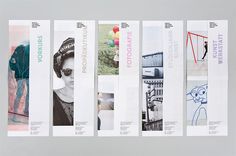 an image of a series of brochures with images on them