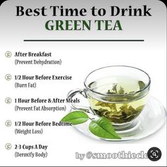 the best time to drink green tea