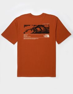 The North Face Coordinates Tee. Graphic On Left Chest. Large Graphic Screened On Back. Crew Neck. Short Sleeve. 100% Cotton. Machine Wash. Imported. The North Face Cotton Graphic T-shirt, The North Face Graphic Print Tops For Streetwear, The North Face Relaxed Fit Top For Streetwear, The North Face Graphic Print Crew Neck T-shirt, Wwe T Shirts, Flannel Sweatshirt, Boys Graphic Tee, Girls Graphic Tee, Boys Backpacks