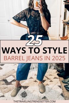 Get inspired by the latest Women's Fashion trends with barrel jeans outfits that stand out. These Women's Jeans are perfect for creating modern and chic looks. Whether you dress them up or down, these Women's Bottoms are a must-have for any wardrobe update.