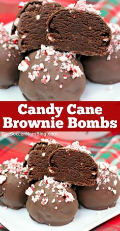 Peppermint Brownie, Dessert Holiday, Brownie Truffles, Peppermint Brownies, Christmas Food Desserts, Sweet Snacks Recipes, Fudge Brownies