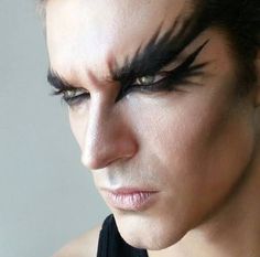 Dark Fae Costume Men, Male Devil Makeup, Dark Angel Costume Men, Fallen Angel Costume Men, Wolf Makeup Male, Demon Makeup Men, Wizard Makeup, Apocalypse Makeup