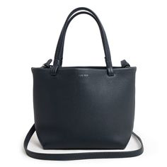 The Row Grain Calf Leather Virginia 2 Way Small Tote Bag Blue Navy Chic Blue Bag With Smooth Grain, Modern Everyday Blue Bag, Modern Everyday Blue Bags, Modern Blue Daily Bag, Modern Blue Everyday Bags, Smooth Grain Crossbody Bag For Shopping, Classic Blue Bag With Smooth Grain, Modern Navy Bag With Detachable Strap, Blue Bag For Daily Use With Smooth Grain