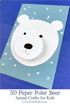 School Age Crafts, Winter Animal Crafts, Arctic Animals Crafts, Polar Bear Craft, Bear Craft, Winter Crafts Preschool, Polar Bear Art, Pig Crafts, Fox Crafts