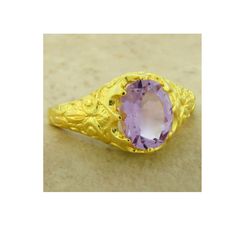 Vintage Estate Natural Amethyst Solitaire Filigree Ring. 925 Solid Sterling Silver. 24K Gold Overlay. Stamped 925. Excellent Condition/Like New. Gold Amethyst Ring With Center Stone, Formal Gold Amethyst Crystal Ring, Gold Amethyst Ring Stamped 14k, Gold Oval Amethyst Ring With Accent Stones, Oval Gold Amethyst Ring With Center Stone, Oval Amethyst Ring With Center Stone In Gold, Heirloom Gold Amethyst Promise Ring, Heirloom Gold Amethyst Ring With Center Stone, Gold Oval Amethyst Ring Hallmarked