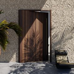 Our most popular front door design, now available as a pivot door. Dramatic and refined in its simplicity, the True Plank Door is a minimalist’s dream. Pictured with Door Matched Wood Jamb. Pivot Doors Entry, Sliding Cabinet Door Hardware, Custom Exterior Doors, Unique Front Doors, Plank Door, Modern Sliding Barn Door, House Front Door Design, Modern Entry Door, Modern Exterior Doors