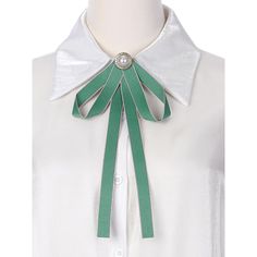 The locking brooch pin back is easy to use, stretch-resistant, sturdy, and drape. Bowtie broochs with pearls in the middle are very elegant and cute. This bow tie is the perfect accessory for shirts and is an indispensable part of school uniforms. This stylish bow brooch can be a great Christmas present, New Year, or birthday, for your friends. Tips: 1. The actual fabric color may be different from the online color, because of different computer monitors' brightness or production batches. 2. Ple Elegant Wedding Lapel Pin With Ribbon, Elegant Ribbon Lapel Pin For Party, Elegant White Pins For Party, Elegant White Pins For Parties, Elegant White Party Pins, Elegant Green Lapel Pin For Wedding, Elegant Green Wedding Lapel Pin, Bow Brooch, School Uniforms