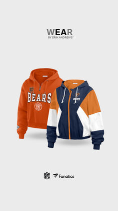 Celebrate your Chicago Bears fandom in style with the WEAR by Erin Andrews Bears collection. These elevated products are perfect for gameday and feature striking Chicago Bears graphics. Erin Andrews, Line At, Clothing Line, New Line, Lounge Sets, Athleisure, Nfl