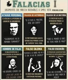 a poster with some words on it that say, falacias i and the four