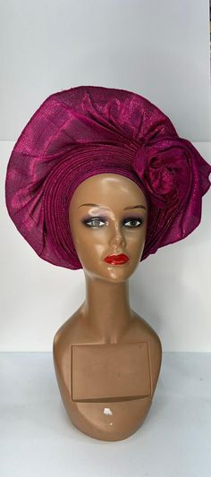 Discover the Elegance of Pre-Tied Auto Gele Step up your style game with our exquisite Pre-Tied Auto Gele, designed for the modern woman who values tradition and convenience. Our auto gele combines the beauty of traditional Nigerian headwraps with the ease of modern fashion, making it the perfect accessory for any occasion. Key Features: 📍Effortless Elegance: Enjoy the sophistication of a perfectly tied gele without the hassle. Our pre-tied design saves you time while ensuring you look flawless. 📍Premium Quality: Made from high-quality Nigerian fabrics, including Yoruba Asooke Fabric and African gele fabric, our auto gele maintains its shape and beauty wear after wear. 📍Versatile Styles: Choose from a variety of colors and patterns to match any outfit, such as red Aso-Oke gele and wine Auto Gele Styles, Nigerian Gele, Gele Styles, Yoruba Bride, Head Tie, Bride Headpiece, African Head Wraps, Nigerian Styles, Gifts For