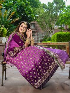 Diamond Upada Silk Traditional Rajputi Poshak In Purple-81631 Product Details: Fabric:Boutiqe qwality pure shaded uppada silk poshak Work: Heavy combination of HAND style codding work & diamond in lahenga Color Family: Purple color Style:Rajasthani, Rajputana Occasion:Festive, Traditional Washing Instruction:Dry Wash The Semi-stitched Lehenga Waist and Hips are Customizable from 28 to 40 inches and from 32 to 44 inches respectively and Lehenga Length is 42 inches Do note: Accessories shown in th Rajasthani Bride, Hand Style, Designer Dresses Casual, Zari Work, Pink Colour, Buying Jewelry, Wedding Season, Purple Color, Lehenga