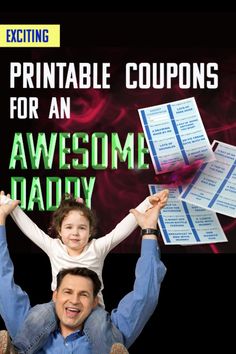 55 Dad Birthday coupons plus an extra page to write your own!! Stuck for ideas on what to give your dad for his birthday. Looking for more unique and special ideas. Try these instant printable coupons specially made for all those wonderful Dads out there. These are also a great alternative as fathers day gifts or any time of the year! #PrintableBirthdaycouponsfordad #Fathersdaycouponsfromkids #birthdaycouponsfordaddy #Blueprintablebirthdaycoupons Printable Gifts, Free Hugs, Kind Reminder