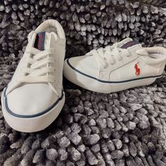 Polo By Ralph Lauren Size 12c White Sneakers. Euc. Well Taken Care Of. Basically Brand New. No Stains, Rips, Or Tears. Sporty White Canvas Shoes With Elastic Laces, White Non-slip Canvas Shoes For School, White Sporty Non-slip Canvas Shoes, White Non-slip Sporty Canvas Shoes, White Non-slip Canvas Shoes With Round Toe, Sporty White Non-slip Canvas Shoes, White Canvas Shoes With Round Toe For School, White Non-slip Lace-up Canvas Shoes, White Canvas Shoes With Rubber Sole For School